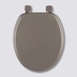 Abattant WC Bois Laqué, Taupe Colorama