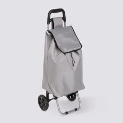 Chariot De Courses 2 Roues, Gris