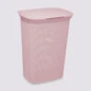 Panier à Linge Plastique 28L, Rose Scandi