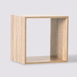 Étagère 1 Case, Effet Bois Naturel Mix N' Modul