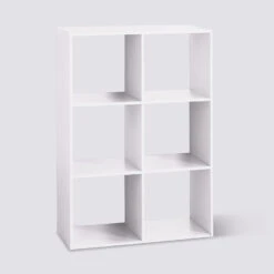 Étagère 6 Cases, Blanc Mix N' Modul