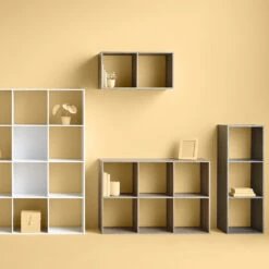 Étagère 6 Cases, Effet Chêne Gris Mix N' Modul -5five Soldes Boutique 01W000385B