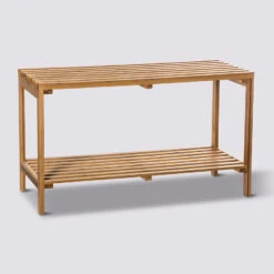 Étagère Basse 2 Cases, Bambou Mix N' Modul