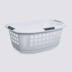 Corbeille à Linge 51L, Blanc Hugger