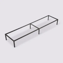 Pieds étagère Métal 134x29cm, Noir Mix N' Modul