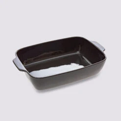 Plat Rectangulaire 40x26cm, Gris Céramique