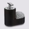 Distributeur Savon Avec éponge 300ml, Noir -5five Soldes Boutique 01W001077A