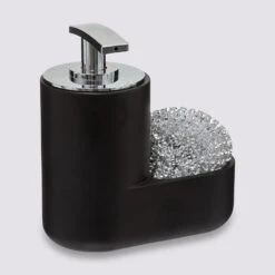 Distributeur Savon Avec éponge 300ml, Noir