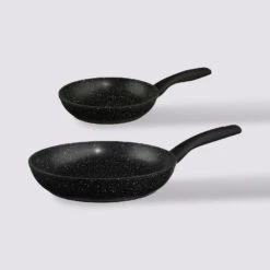 2 Poêles Aluminium, 20/26 Cm Caractère