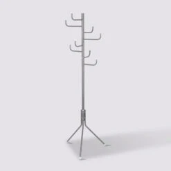 Porte-manteaux 8 Crochets Métal, Noir