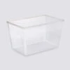 Boîte En Plastique Transparente 80L Simply+ -5five Soldes Boutique 01W001277A