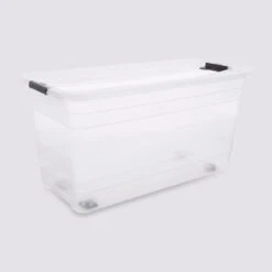 Boîte En Plastique Transparente 83L Easy Roll