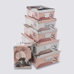 6 Boîtes Coin Métal, Rose Ancien Prix : 39,99€