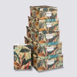 6 Boîtes Coin Métal, Multicolore Palawan - Ancien Prix : 39,99€