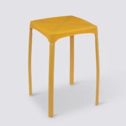 Tabouret Plastique, Jaune Moutarde Modern Color