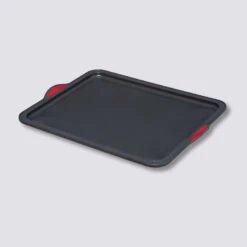 Plaque 38x28,5cm Silicone- Noir,rouge Silitop