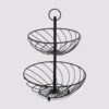 Corbeille Torsade 2 étages Métal 22/27cm -5five Soldes Boutique 01W001675A