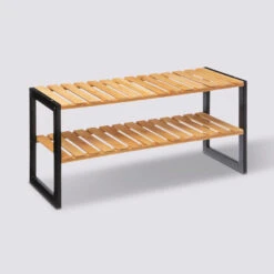Range-chaussures X6 Empilable Bambou