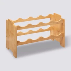 Rangement 8 Bouteilles Empilables Bambou