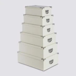 6 Boîtes Coin Métal Effet Croco, Ivoire Ancien Prix : 39,99€