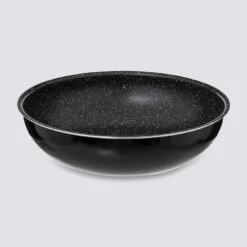 Wok Aluminium Pressé, 28 Cm Amovible