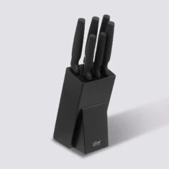 Bloc 6 Couteaux, Noir