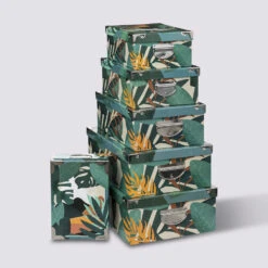 6 Boîtes Coin Métal, Multicolore Ancien Prix : 39,99€