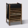 Panier à Linge 50L - Acacia,Noir Blackacia
