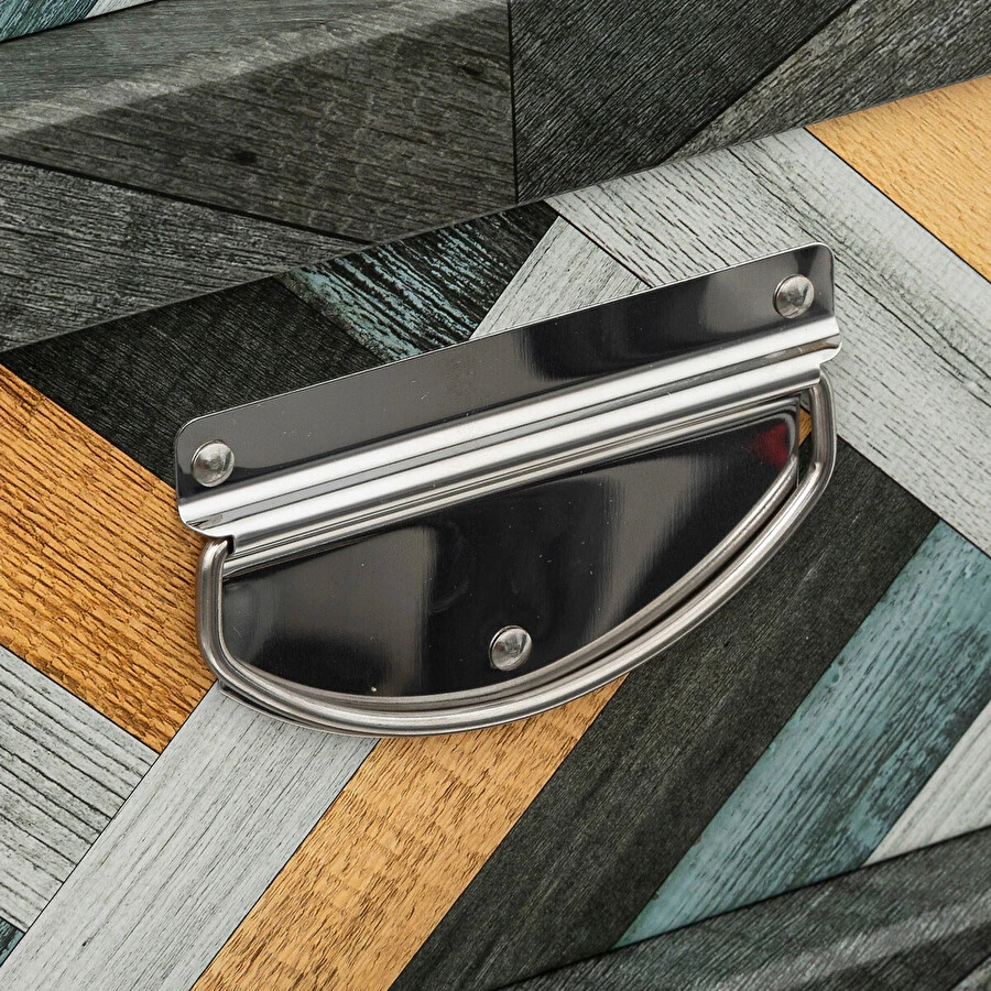 6 Boîtes Coin Métal, Bleu Et Gris Marqueterie 4 6 Boîtes Coin Métal, Bleu Et Gris Marqueterie – Image 2