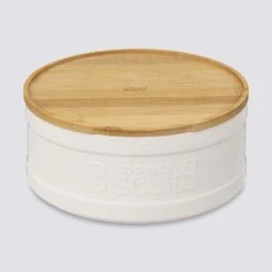 Boîte Biscuits, Céramique Blanc Naturéo