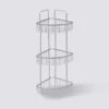 Etagère D'angle De Douche 3 Niveaux, Aluminium -5five Soldes Boutique 01W003379A